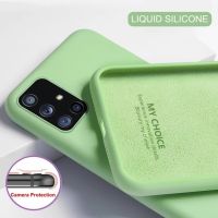 Soft Liquid Silicone Case For Samsung Galaxy S21 S20 S10 S9 S8 Plus S20FE A51 A71 A52 A72 Note 20 Ultra 10 Plus 8 9 Phone Cover