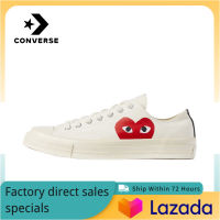 CONVERSE CDG PLAY x CONVERSE 1970S Mens and Womens รองเท้าผ้าใบกีฬา C045 - The Same Style In The Mall