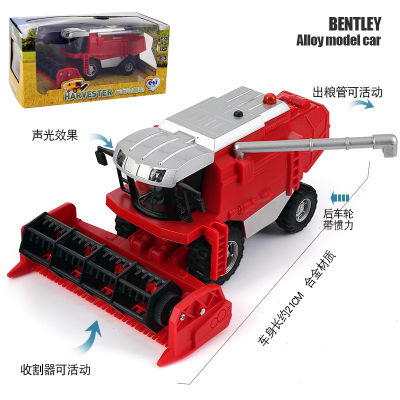 Improved Eti Alloy Electronic Combine Wheat Harvester Engineering Vehicle Warrior Acoustic And Lighting Toys 1906 Boxed