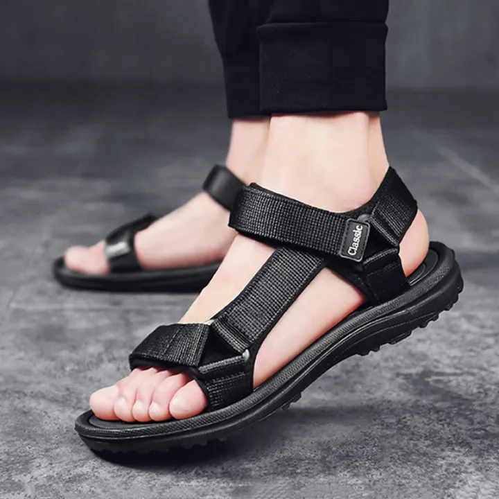 shoes Panda Sandals Two Strap One Strap Korean Slides Men's Slippers ...