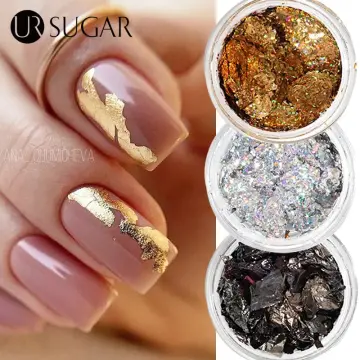 marble blooming 3d foil nail stickers