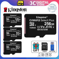 Kingston การ์ดความจำการ์ดแฟลช Mini บัตร TF การ์ด SD หน่วยความจำมือถือการ์ดความจำ4GB 8GB 16GB 32GB 64GB 128GB 256GB 512GB การ์ดความจำ Class 10