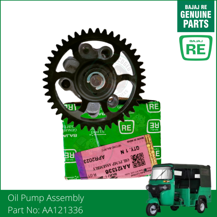 Oil Pump Assembly for Bajaj RE Models (AA121336) Genuine Sticker Parts