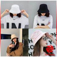 Local home หมวกบักเก็ตหมวกสีพื้น หมวกแฟชั่นน่ารัก บังแดด Bucket Hats