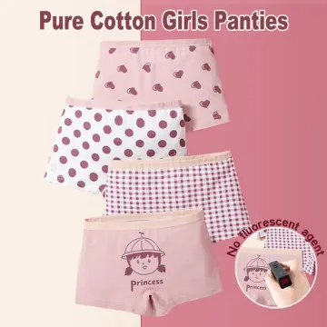 Polka Dot Seamless Cotton Panties - Assorted- 4pcs