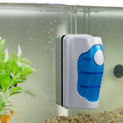 Magnetic Brush With Scrapers Practical Floating Aquarium Fish Tank Ultra Glass Algae Curve Cleaner Window Magnets Cleaning Tools
