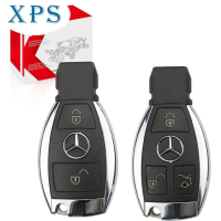 Xps Mercedes Benz C คลาส GLC คลาส E คลาส GLE คลาส S คลาสอัพเดต2/3ปุ่มปลอกกุญแจรีโมทสำหรับการเปลี่ยน BGA NEC เปลือกกุญแจสมาร์ท (แร็คแบตเตอรี่เดียว)