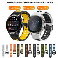 [HOT JUXLLKBKOW 514] 22มม. ซิลิโคนเข้ากันได้กับ Huawei Watch 3 Pro 48มม. /Huawei Watch 3 46มม. /Huawei Gt3 46มม./Gt3 Runner Band สายซิลิโคน