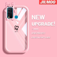 เคส JIUMOO สำหรับ VIVO Y30เคส Y50 Y30i แฟชั่นลายรักสีสันสดใสน่ารักน้อยมอนสเตอร์เลนส์กล้องถ่ายรูปแบบนิ่มกันกระแทกแบบใสเคสมือถือความคิดสร้างสรรค์โปร่งใสเคสป้องกันซิลิโคนง่าย