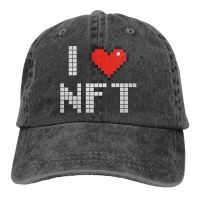 NFT Non Fungible Tokens Multicolor Hat Peaked Womens Cap I Love WHITE Personalized Visor Protection Hats