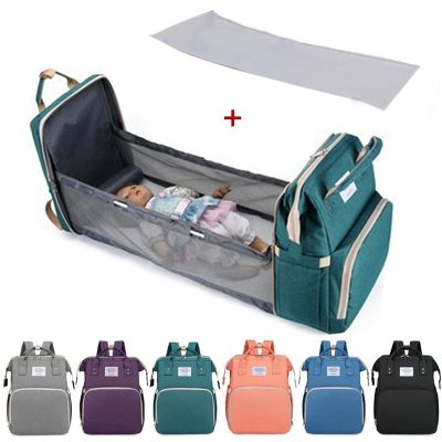สามารถพกพาได้สำหรับเด็กทารกเตียงพับกระเป๋าสำหรับคุณแม่คลอดบุตรขนาดใหญ่กระเป๋าใส่ผ้าอ้อมเด็กสำหรับกระเป๋าเด็กอ่อน Tas Stroller สำหรับการดูแลทารก