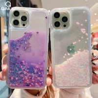 Liquid Quicksand Bling Glitter Sequins Phone Case For iPhone 14 13 12 11 Pro Max X XR XS MAX 7 8 6 S Plus 5 SE Heart Star Cover