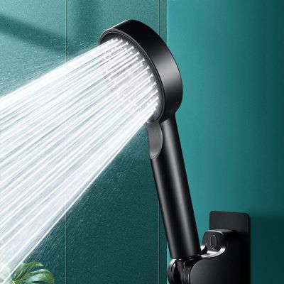 Shower Head Water Saving Black 5 Mode Adjustable High Pressure Shower Spray Nozzle Replacement Shower Bathroom Accessories  by Hs2023