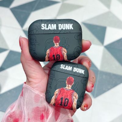 เคสหูฟังซิลิโคน ป้องกัน ลายอนิเมะ Slam Dunk Sakuragi Road Rukawa Kaede สําหรับ AirPods pro 1st 2nd 3rd Generation