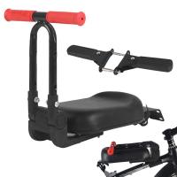 Front Mounted Child Bike Seat With Foldable Handlebar Pedal Portable Safety Kids Bicycle Front Seat MTB Road Baby Chair Saddle