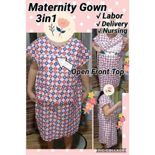 Maternity Hospital Gown 3in1 Lazada PH