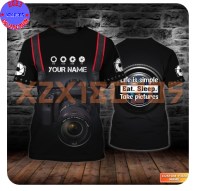 【 xzx180305 】Photographer Custom 3D Shirts Freeze Time Photography Camera t Shirt, Photography Shirt -10