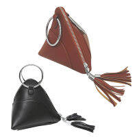 dumplings Bag womens handbag mini bag triangular women bags PU(Brown)