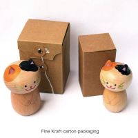 Wooden Toothpick Box Chinese Cartoon Cat Wood Toothpick Holder Case Portable Storage Ornaments Decoration Home Kitchen Supplies