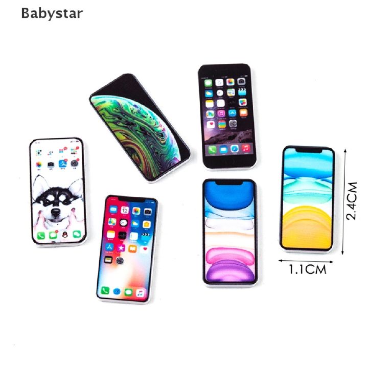 babystar-โมเดลโทรศัพท์มือถือจิ๋ว-1-12-สําหรับบ้านตุ๊กตา-bjd-blyth