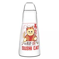 Custom Bib Kawaii Sushi Cat Chef Aprons Men Women Unisex Adult Chef Kitchen Cooking Anime Cartoon Japanese Food Tablier Cuisine