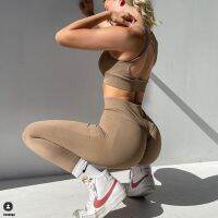 Women Seamless Yoga Set Female Sports Bra Scrunch Leggings Workout Wear Tracksuit Gym Set Running Outfit Suits