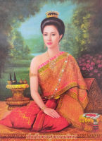 รูปภาพมงคล พระสุพรรณกัลยา ภาพโปสเตอร์ ขนาดภาพ 15x21นิ้ว สำหรับบูชา/กราบไหว้/ตกแต่งบ้าน/ตกแต่งสำนักงาน/เสริมโชคลาภ/เสริมบารมี/เสริมดวง