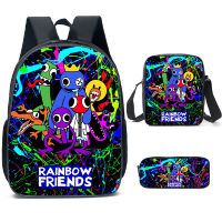 Rainbow Friends Backpack Colorful Boys Girls School Bags Capacity School Students Boys Girls Anime Cartoon Waterproof Backpack