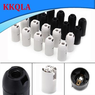 QKKQLA 10pcs Practical E14 Light Bulb Lamp Holder Socket Lampshade Ring 2A 250V 2 Color Small Screw Cap Lighting Accessories