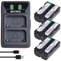 ZZOOI Batmax NP-FM500H FM500H Battery+LED USB Dual Charger with Type C Port for Sony A200 A200K A200W A300 A350 A450 a580