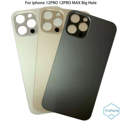 ฝาหลังด้านหลังใหม่สำหรับ IPhone 12 Pro ฝาครอบแบตเตอรี่สำหรับ IPhone 12 Pro Max พร้อมโลโก้อะไหล่รูใหญ่