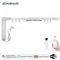 Zemismart WiFi Curtain Motor Tuya Smart Life Customized Electric Curtains Track with RF Remote Alexa Echo Yandex Alice Voice