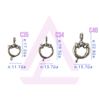 CJ-Beads ตะขอแขวนพระ ตะขอรังดุม สแตนเลสแท้ รหัส C35,C34,C40 (กว้าง 11,13,15 มิล) มี 3ขนาด และ 2สีให้เลือก