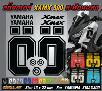 สติ๊กเกอร์ โอลิน เเต่ง Xmax 300 สะท้อนแสง เกรดพรีเมี่ยม reflective sticker Ohlins xmax 300