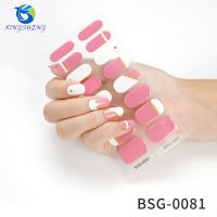 1 Sheet Full Cover Semi-cured Nail Stickers Gel Nail Stickers Designer Nail Decals Fashion Gel Nail Stickers Accesoires