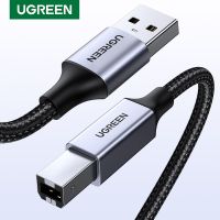 Ugreon เครื่องพิมพ์ USB USB เครื่องพิมพ์ USB 2.0 Type A Male To Type B Male สายสแกนเนอร์ความเร็วสูงสำหรับ Brother HP Canon Lexmar