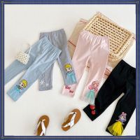 Ready Stock Korean Version Girls Clothing Pure Cotton Princess Printed Underwear Leggings Childrens Long Pants Sports Middle Small Modal Mosquito Thin