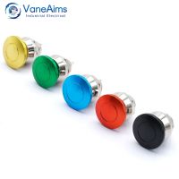 Mini Push Button Switch Momentary Self Reset without Fixation 12mm 1A 1NO Metal Mushroom Head Switch Red Green Yellow Blue Black