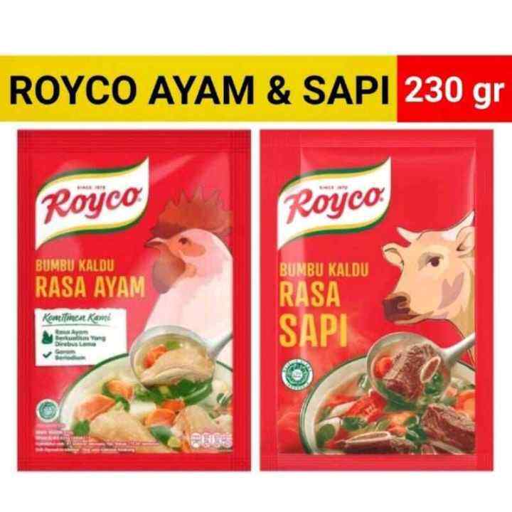 Royco Bumbu Kaldu Sapi 230G / Penyedap Royco Rasa Ayam 220 Gram 230 ...