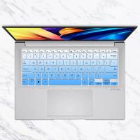 ปกป้องตัวเครื่องแป้นพิมพ์แล็ปท็อปซิลิโคนสำหรับ ASUS VivoBook Pro 14X OLED 2023 2022 N7401 N7401Z N7401ZE 14.5นิ้ว