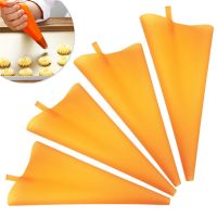 ☃ New S M L Sizes Silicone Reusable Pastry Bag Piping Cake Pastry DIY Cupcake Decorating Pastry Bags Kitchen Hanging Cream Bags