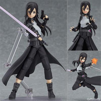 อะนิเมะดาบศิลปะออนไลน์ Kirigaya Kazuto Figma 248 Kirito พีวีซีรูปการกระทำของสะสมรุ่นเด็กของเล่นตุ๊กตา15เซนติเมตร