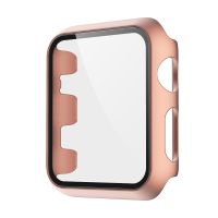 【COOL】 เคสสำหรับ Apple I Watch Series 6 5 4 3 2 SE 38มม. 40มม. 42มม. 44มม. 44มม. กระจกนิรภัยอุปกรณ์ป้องกันหน้าจอสำหรับผู้หญิงและผู้ชาย