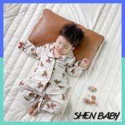 Bộ quần áo pijama cho bé trai dài tay chất xô Muslin cao cấp