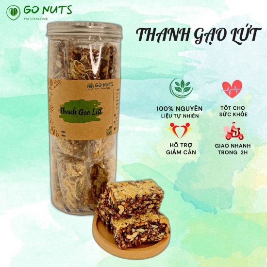 Thanh gạo lứt go nuts chà bông rong biển mix hạt dinh dưỡng ngũ cốc không - ảnh sản phẩm 3