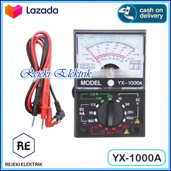 Multitester YX1000A / SP 110 Kuning Multi Meter Analog Avometer