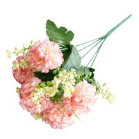 【YF】▫✐  1 Bouquet Fake Artificial Flowers 5 Heads Hydrangea Garden Supplies Decoration