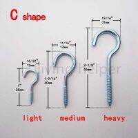 【cw】 10/25X Picture Frame Plant Lamp Light Cabinet RV Tool Plant Curtain Net Wire Eye Bolt Eyebolt Screw in Spiral Hanger C Cup Hook ！