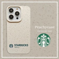 เคสโทรศัพท์กาแฟฟางข้าวสาลีเป็นมิตรกับสิ่งแวดล้อม INS ใช้ได้กับ iPhone 14 13 12Mini 11 Pro Max 14Plus เคสฝาหลังย่อยสลายได้