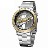 [COD] FORSINING Fusini 9005 steel belt mens fully automatic mechanical watch bottom hollow casual waterproof